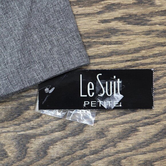 NEW Le Suit Womens Two-Button Blazer Suit Jacket 50040892 Gray Heather 8P - Picture 3 of 5